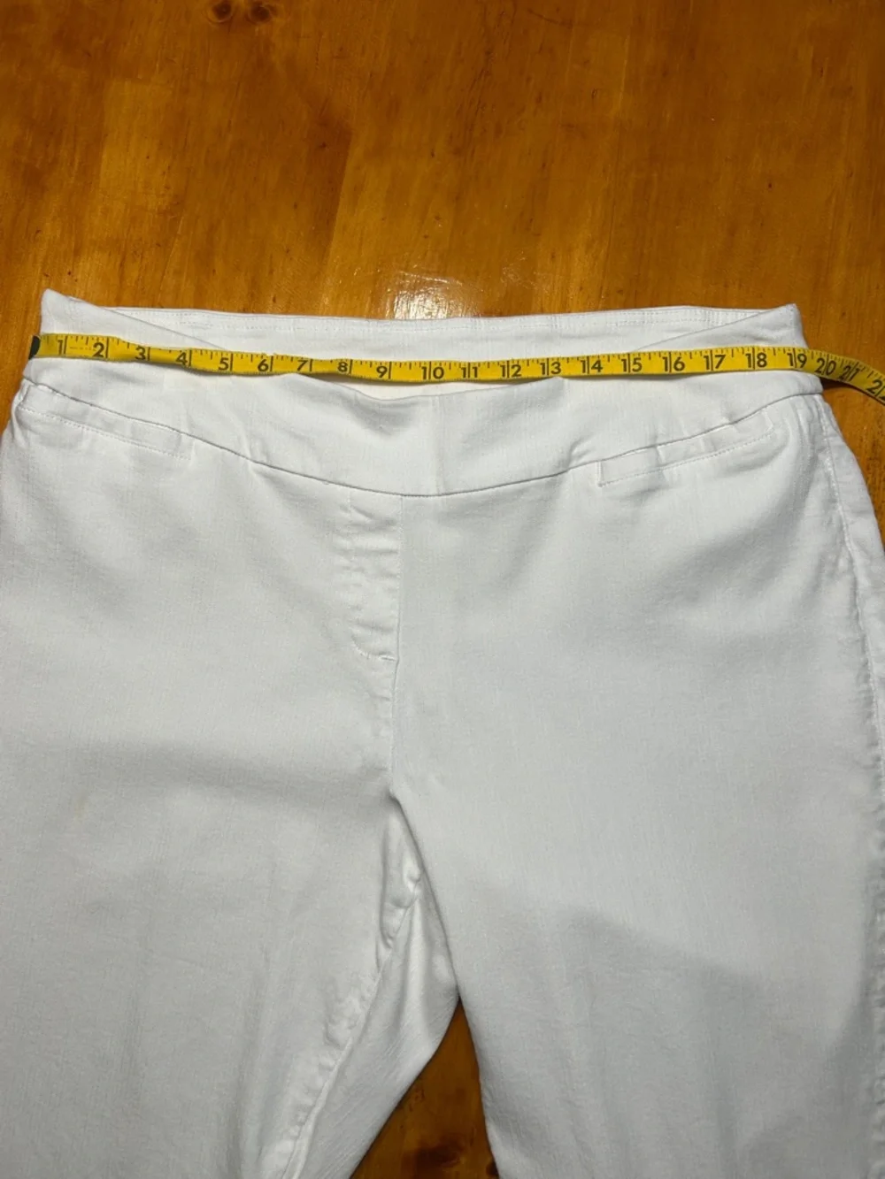 Westbound White Women's Stretch Pull-On Cropped Pants Spring Summer Classic - Picture 6 of 8